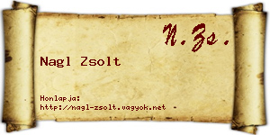 Nagl Zsolt névjegykártya